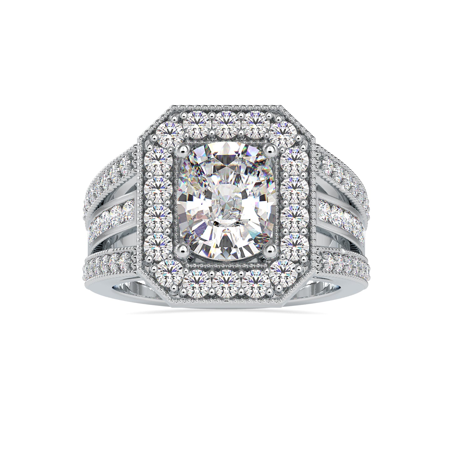 The Winston Ring Moissanite diamond