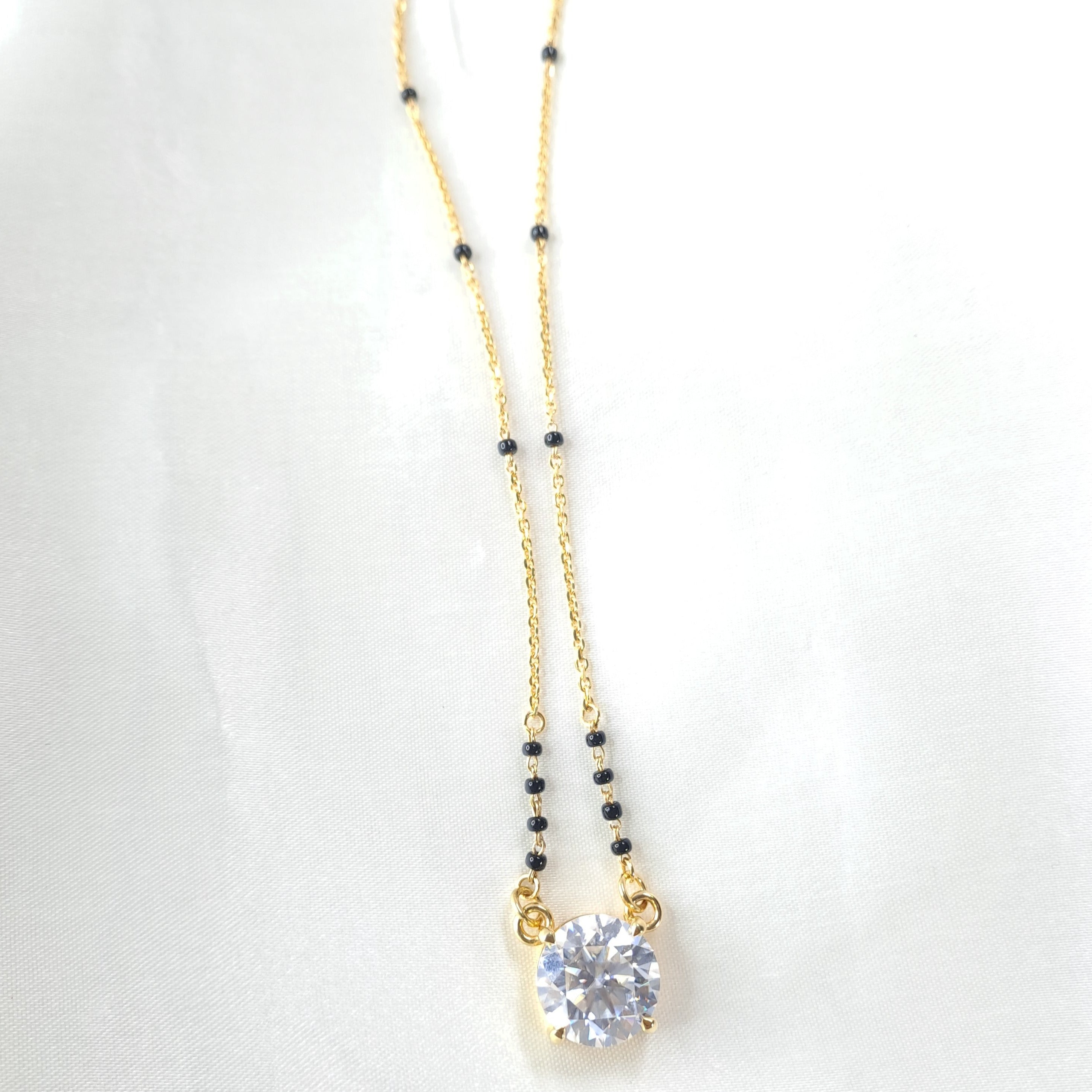 Solitaire on sale mangalsutra price