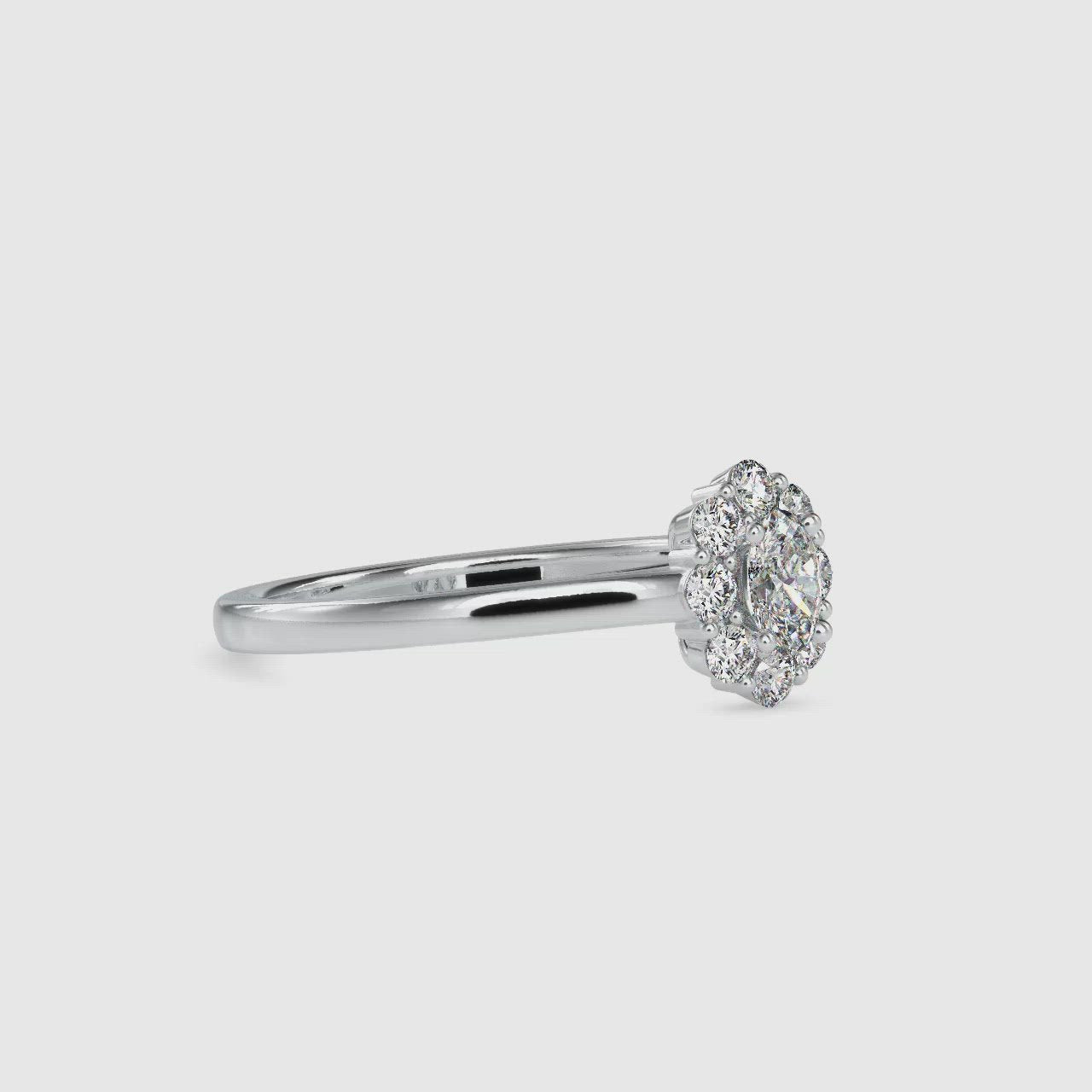 The Electra Ring -Moissanite diamond Cluster Ring