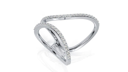 Rebekka Sterling Silver and Moissanite Solitaire Ring