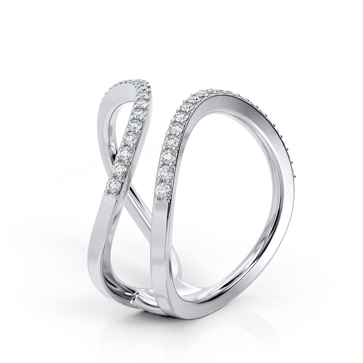 Rebekka Sterling Silver and Moissanite Solitaire Ring