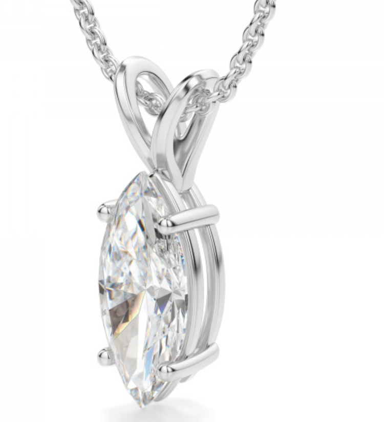 DB Classic pear-shaped diamond pendant | De Beers US